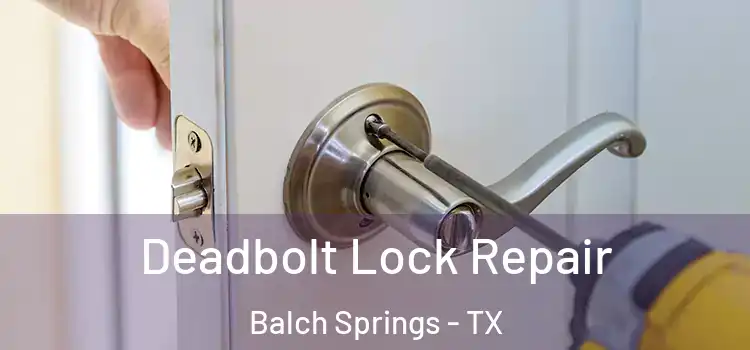 Deadbolt Lock Repair Balch Springs - TX