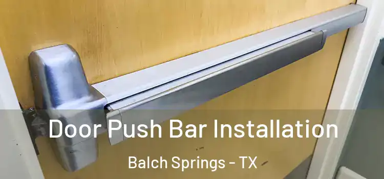 Door Push Bar Installation Balch Springs - TX