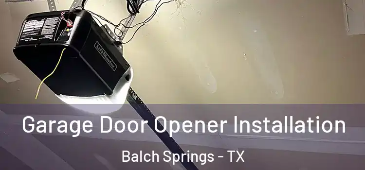  Garage Door Opener Installation Balch Springs - TX