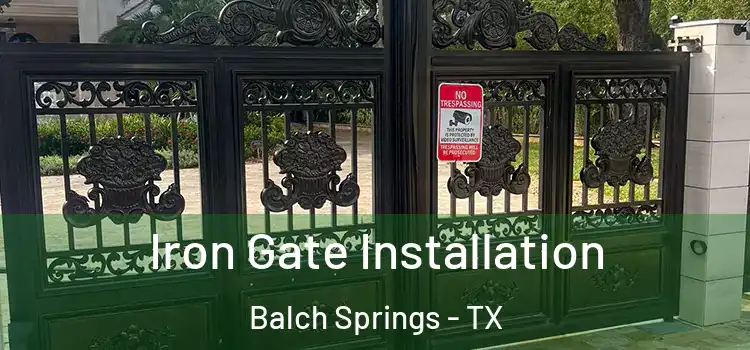 Iron Gate Installation Balch Springs - TX